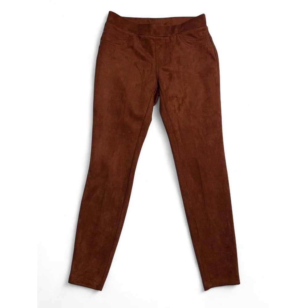 Zac & Rachel Women's Small Burnt Orange Brown Skinny Pants Soft Stretch Comfort
